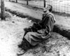 Un hombre después de la liberación Bergen Belsen, 1945
Archivo fotográfico de Yad Vashem 