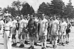 Acontecimientos deportivos en el campo de Foehrenwald