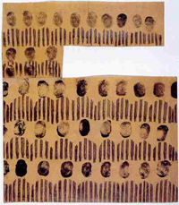 Josef Szajna,
Nuestras biografías, 1945
Lukasz Szajna, Szajna Gallery, Gdansk, Polonia
Museo Auschwitz-Birkenau