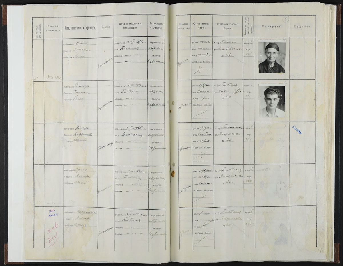 Population census of the Jews of Monastir, vol. 1