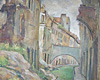 Давид Лабковский (1906-1991), “Вильнюсское гетто”, 1947. Гуашь, бумага