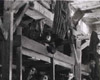 Бухенвальд, Германия, апрель 1945. Заключенные в бараке во время освобождения.