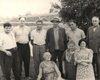 Налибоки, Белоруссия, 1947. Партизаны из отряда Зорина на закладке памятника.