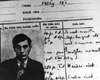 Рига, Латвия. Партизан Исаак Бучинский, арестованный как преступник.