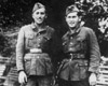 Румыния, Бухарест, 1943. Еврейские партизаны Миша Штремер и Иосиф Виколия Кац.