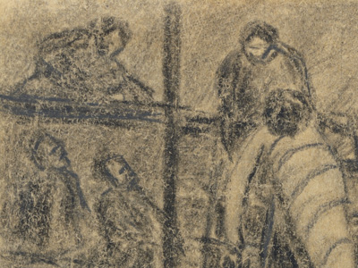 Пьета - Смерть Зельмы Меербаум-Айзингер, лагерь Михайловка, 1943